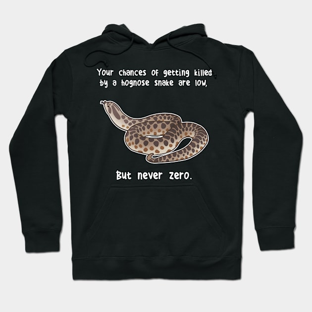 Hognose Snake Never Zero Hoodie by Psitta